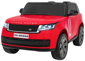 Carro elétrico para Crianças 2 Lugares Range Rover SUV Lift 12V 4x4 Rodas Espuma EVA, Assento couro ecológico Vermelho