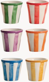 Chávenas de café expresso artesanais Righe, conjunto de 6