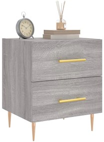 Mesa cabeceira 40x35x47,5 cm derivados madeira sonoma cinza