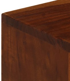 Móvel de TV c/ 3 gavetas 110x35x50 cm madeira de acácia maciça