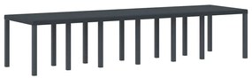 Conjunto de Jantar para Jardim 15 pcs Antracite Largo