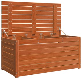 Caixa de Armazenamento para Jardim Castanho-mel