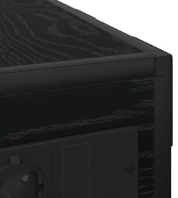 Mesa-de-cabeceira Carvalho preto 41.5 x 26 x 60.5 cm
