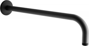 Mexen braço de chuveiro mural 40 cm preto - 79211-70