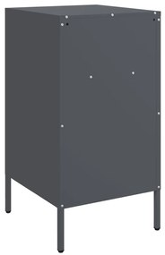 Mesa de cabeceira 36x39x68 cm aço antracite