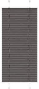 Preto Plissada Cega 65x150 cm Largura Tecido 64,4 cm Poliéster