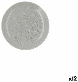 Plat Bord Ariane Porous Cerâmica Verde ø 21 cm (12 Unidades)