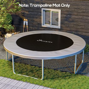 Tapete de substituição para trampolim (NÃO INCLUIDO):, compatível com trampolins de Ø 4,3 m e molas de 14 cm preto