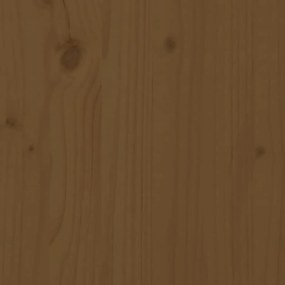 17 pcs conjunto de jantar para jardim pinho maciço castanho-mel