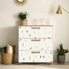 **** Cômoda Leva Gravis – Atlantic Pine White – 80x95x43 cm

**