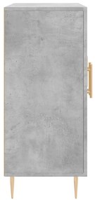 Aparador 90x34x80 cm madeira processada cinza cimento