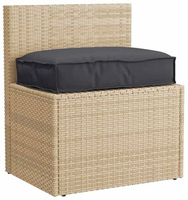 Almofada de Palete para Assento Preta 60x40x8 cm Tecido Oxford