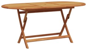 7pcs conjunto de jantar p/ jardim vime PE/ madeira maciça bege