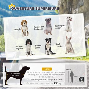 Reboque de bicicleta para cães e animais de estimação 130 x 73 x 90 cm com bandeira e 8 refletores branco e preto