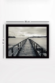 Pintura Decorativa em MDF com Moldura SC0642 – Multicolor – 41 x 56 cm