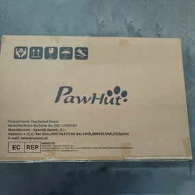 PawHut Casa para Cães 84,2x98,2x82 cm Casa para Cães com Janelas e Tet
