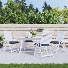 vidaXL Almofadões cadeira 4 pcs 50x50x7 cm tecido oxford azul-marinho