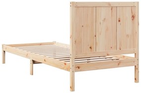 Cama extra longa sem colchão 100x220 cm madeira maciça