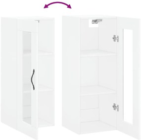 Armário de parede 34,5x34x90 cm branco
