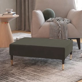 vidaXL Apoio de pés 78x56x32 cm veludo cinzento-escuro