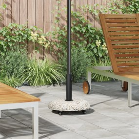 vidaXL Base de Parasol com Rodas para Postes de 37/42/52/58mm Multicolorido Concreto