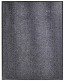 vidaXL Tapete de porta cinzento 117x220 cm PVC