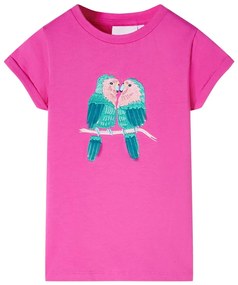 T-shirt de criança rosa-escuro 116