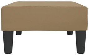 Apoio de pés 78x56x32 couro artificial cappuccino