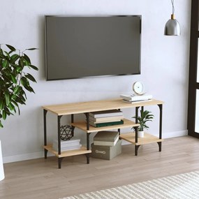 vidaXL Móvel para TV 102x35x45,5 cm derivados madeira carvalho sonoma