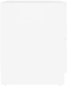 Mesas de cabeceira 2 pcs 40x40x50 cm contraplacado branco