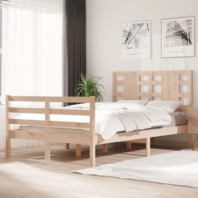 Cama sem colchão 120x200 cm madeira de pinho maciça