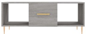 Mesa de centro 102x50x40cm derivados de madeira cinzento sonoma