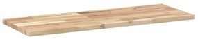 Prateleira flutuante 2pcs 100x30x2cm acácia maciça não tratada