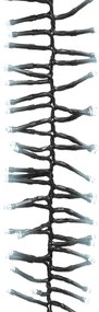 Cordão de luzes agrupadas 400 luzes LED 7,4 m PVC branco frio