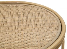 MESA DE APOIO SAMUI Ø 40X55 CM COR NATURAL