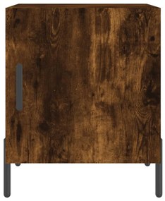 Mesa cabeceira 2pcs 40x40x50cm derivado madeira carvalho fumado