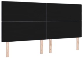 Cabeceira LED vidaXL Cinza Escuro 100 cm em Veludo