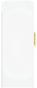 Móveis de parede 2 pcs derivados de madeira branco