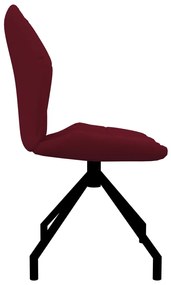 Cadeiras de jantar 2 pcs couro artificial vermelho