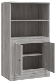 Armário alto derivados de madeira 60x35,5x103,5 cm sonoma cinza