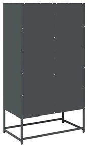 Aparador alto 68x39x123 cm aço antracite