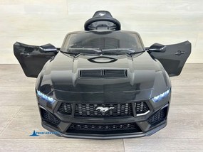 Carro elétrico para crianças Ford Mustang 12V, Rodas borracha Preto