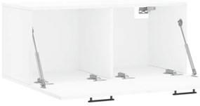 Armário de parede 80x36,5x35 cm derivados de madeira branco
