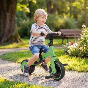 Bicicleta Infantil 5 em 1, 66 x 48,5 x 51,5 cm, Dobrável, Verde