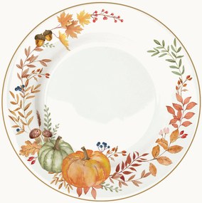 Pratos rasos em porcelana Harvest, conjunto de 6