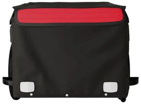 Reboque para bicicleta 30 kg ferro preto e vermelho