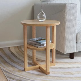 vidaXL Mesa de apoio 40x50 cm madeira carvalho maciça