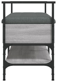 Banco sapateira 85,5x42x57,5 cm deriv. madeira cinzento sonoma
