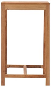 Mesa de bar para jardim 60x60x105 cm madeira de teca maciça