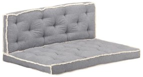 3068545 vidaXL 2 pcs conjunto almofadões para sofá de paletes antracite